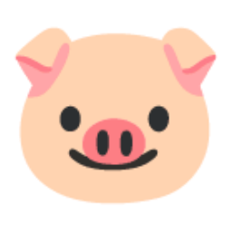 Pig Face u1f437 Icon 256 x 256
