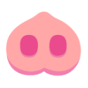 Pig Nose u1f43d Icon 128 x 128
