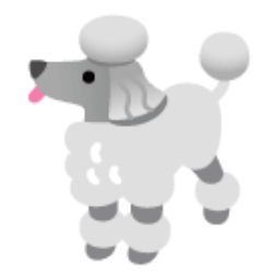 Poodle u1f429 Icon 256 x 256