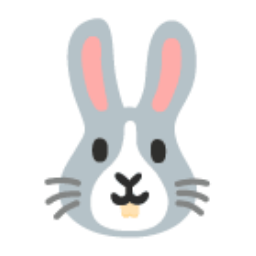 Rabbit Face u1f430 Icon 256 x 256