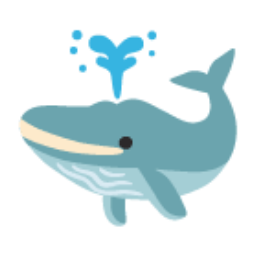 Spouting Whale u1f433 Icon 256 x 256