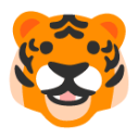 Tiger Face u1f42f Icon 128 x 128