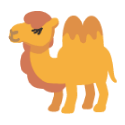 Two Hump Camel u1f42b Icon 256 x 256