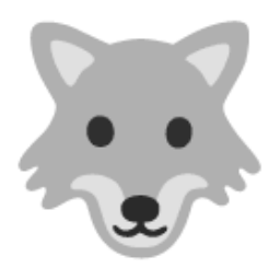Wolf u1f43a Icon 256 x 256