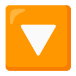 Downwards Button u1f53d Icon 256 x 256