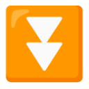 Fast Down Button u23ec Icon 128 x 128