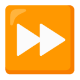 Fast Forward Button u23e9 Icon 256 x 256