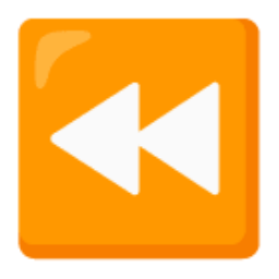 Fast Reverse Button u23ea Icon 256 x 256