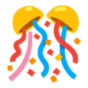 Confetti Ball u1f38a Icon 128 x 128