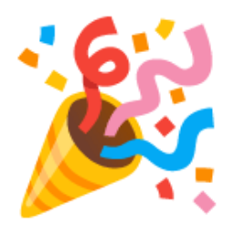 Party Popper u1f389 Icon 256 x 256