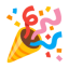Party Popper u1f389 Icon 64 x 64