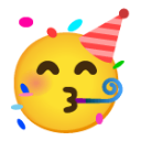 Partying Face u1f973 Icon 128 x 128