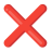 Cross Mark u274c Icon 48 x 48