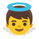 Baby Angel u1f47c Icon 128 x 128