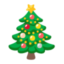 Christmas Tree u1f384 Icon 128 x 128