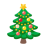 Christmas Tree u1f384 Icon 48 x 48