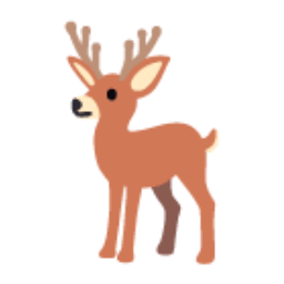 Deer u1f98c Icon 256 x 256