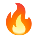 Fire u1f525 Icon 128 x 128