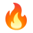 Fire u1f525 Icon 48 x 48