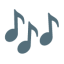 Musical Notes u1f3b6 Icon 64 x 64