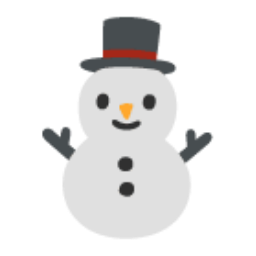 Snowman Without Snow u26c4 Icon 256 x 256