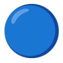 Blue Circle u1f535 Icon 128 x 128