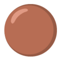 Brown Circle u1f7e4 Icon 256 x 256