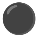Medium Black Circle u26ab Icon 128 x 128