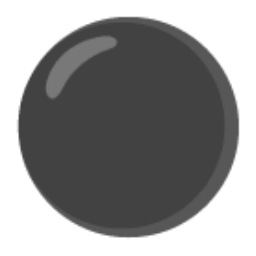 Medium Black Circle u26ab Icon 256 x 256