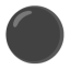 Medium Black Circle u26ab Icon 64 x 64