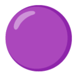 Purple Circle u1f7e3 Icon 256 x 256