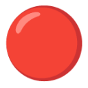 Red Circle u1f534 Icon 128 x 128