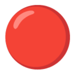 Red Circle u1f534 Icon 256 x 256