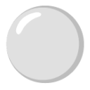 White Circle u26aa Icon 128 x 128
