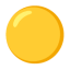 Yellow Circle u1f7e1 Icon 64 x 64
