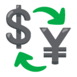 Currency Exchange u1f4b1 Icon 256 x 256