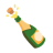 Bottle With Popping Cork u1f37e Icon 48 x 48