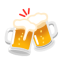 Clinking Beer Mugs u1f37b Icon 64 x 64