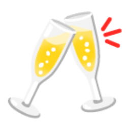 Clinking Glasses u1f942 Icon 256 x 256
