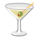 Cocktail Glass u1f378 Icon 128 x 128
