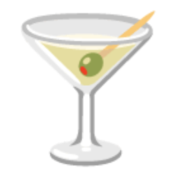 Cocktail Glass u1f378 Icon 256 x 256