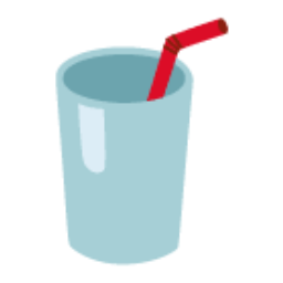 Cup With Straw u1f964 Icon 256 x 256