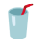 Cup With Straw u1f964 Icon 48 x 48