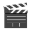 Clapper Board u1f3ac Icon 64 x 64
