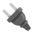 Electric Plug u1f50c Icon 48 x 48
