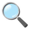 Magnifying Glass Tilted Left u1f50d Icon 128 x 128