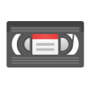 Videocassette u1f4fc Icon 128 x 128