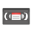 Videocassette u1f4fc Icon 48 x 48