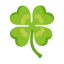 Four Leaf Clover u1f340 Icon 64 x 64