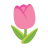 Tulip u1f337 Icon 48 x 48